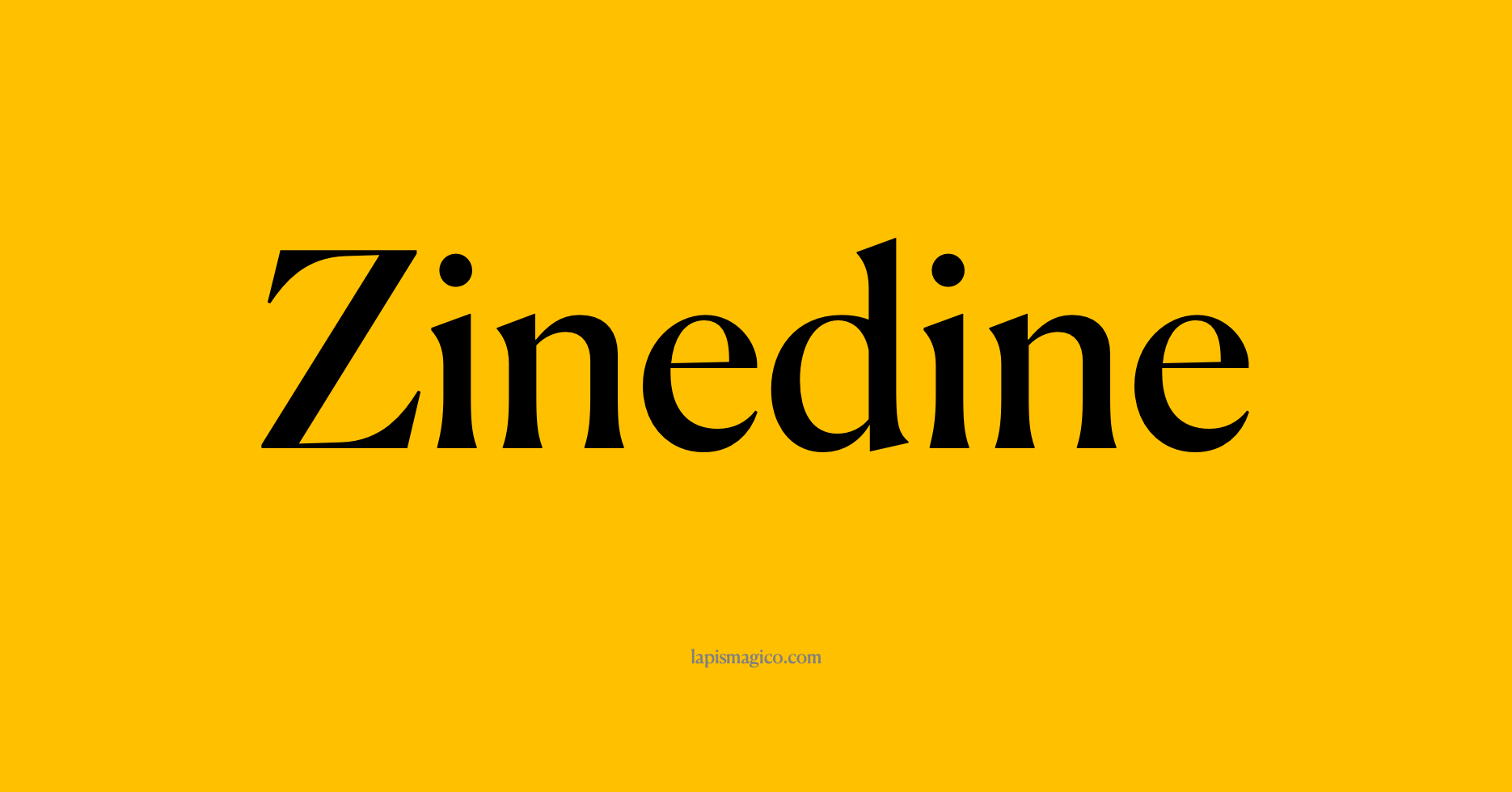 Nome Zinedine, ficha divertida com pontilhado para crianças