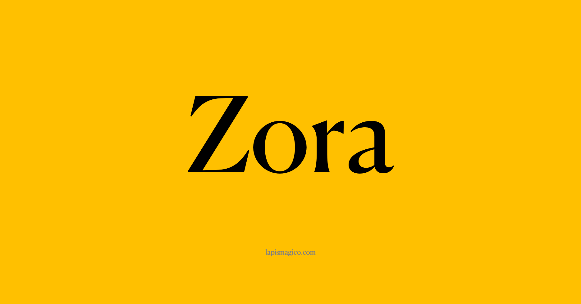 Nome Zora, ficha divertida com pontilhado para crianças