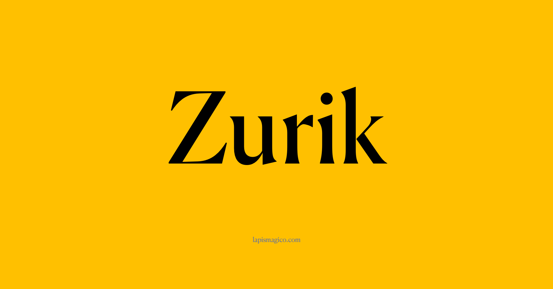 Nome Zurik, ficha divertida com pontilhado para crianças