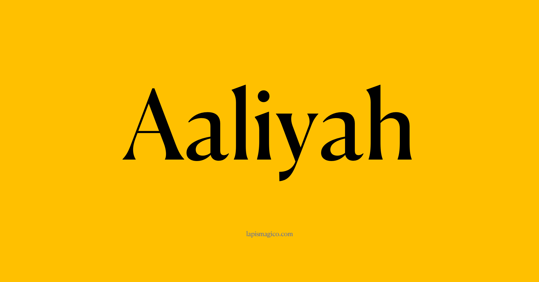 Nome Aaliyah