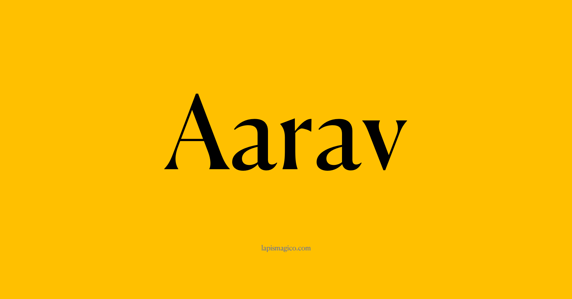 Nome Aarav