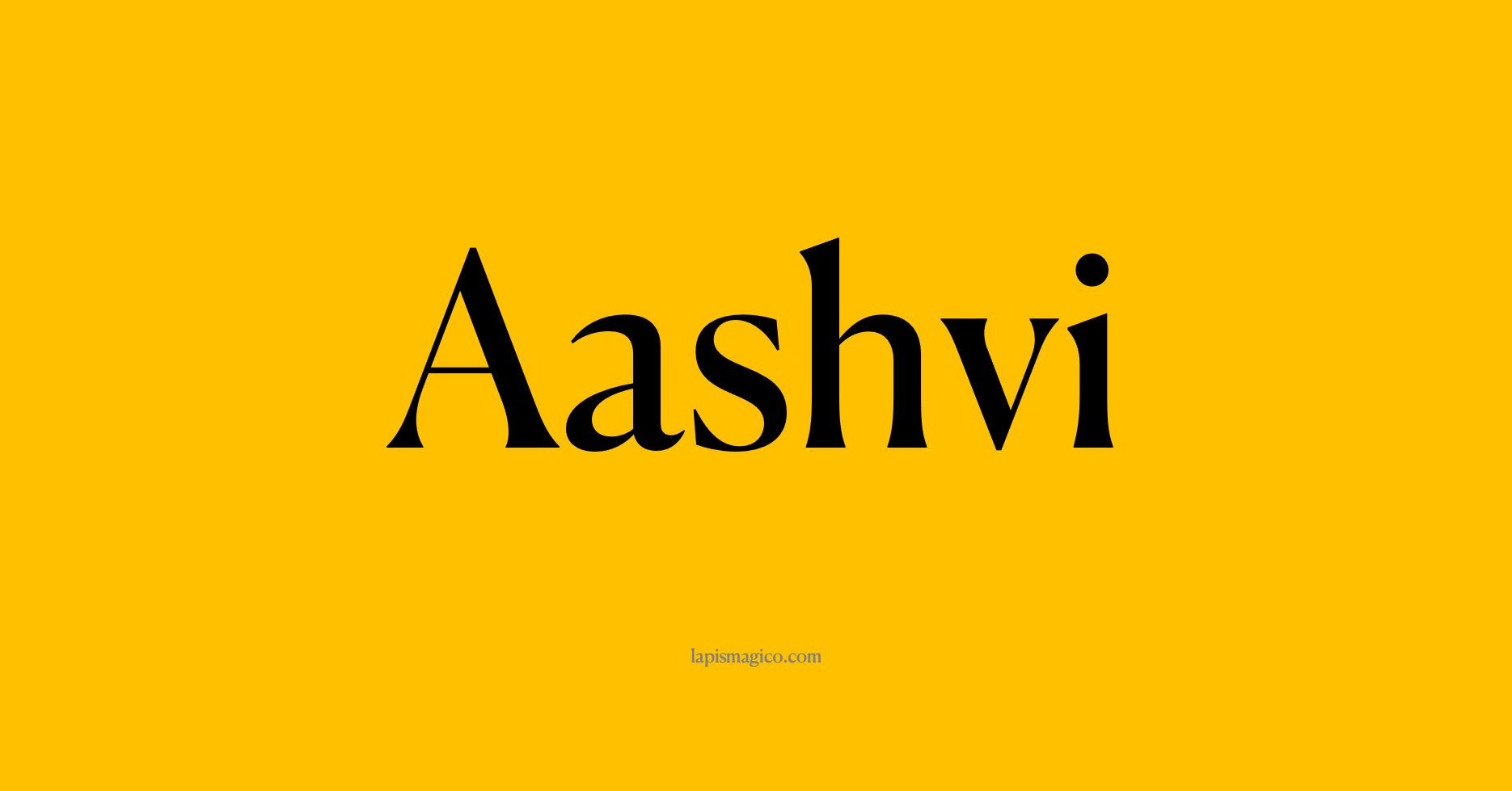 Nome Aashvi