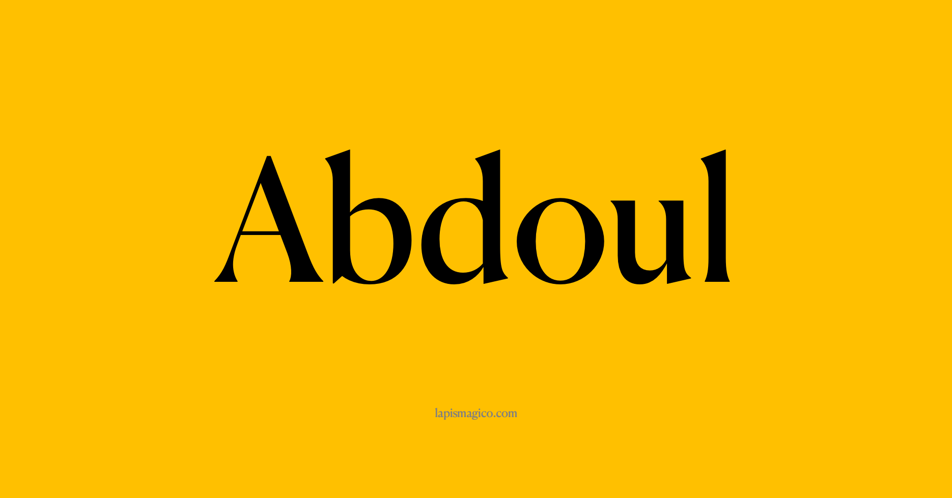 Nome Abdoul