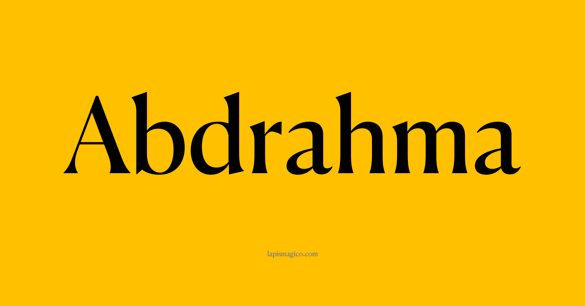 Nome Abdrahma