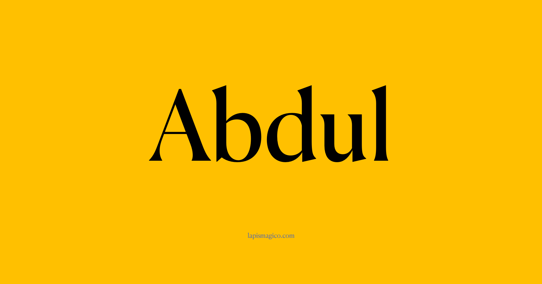 Nome Abdul