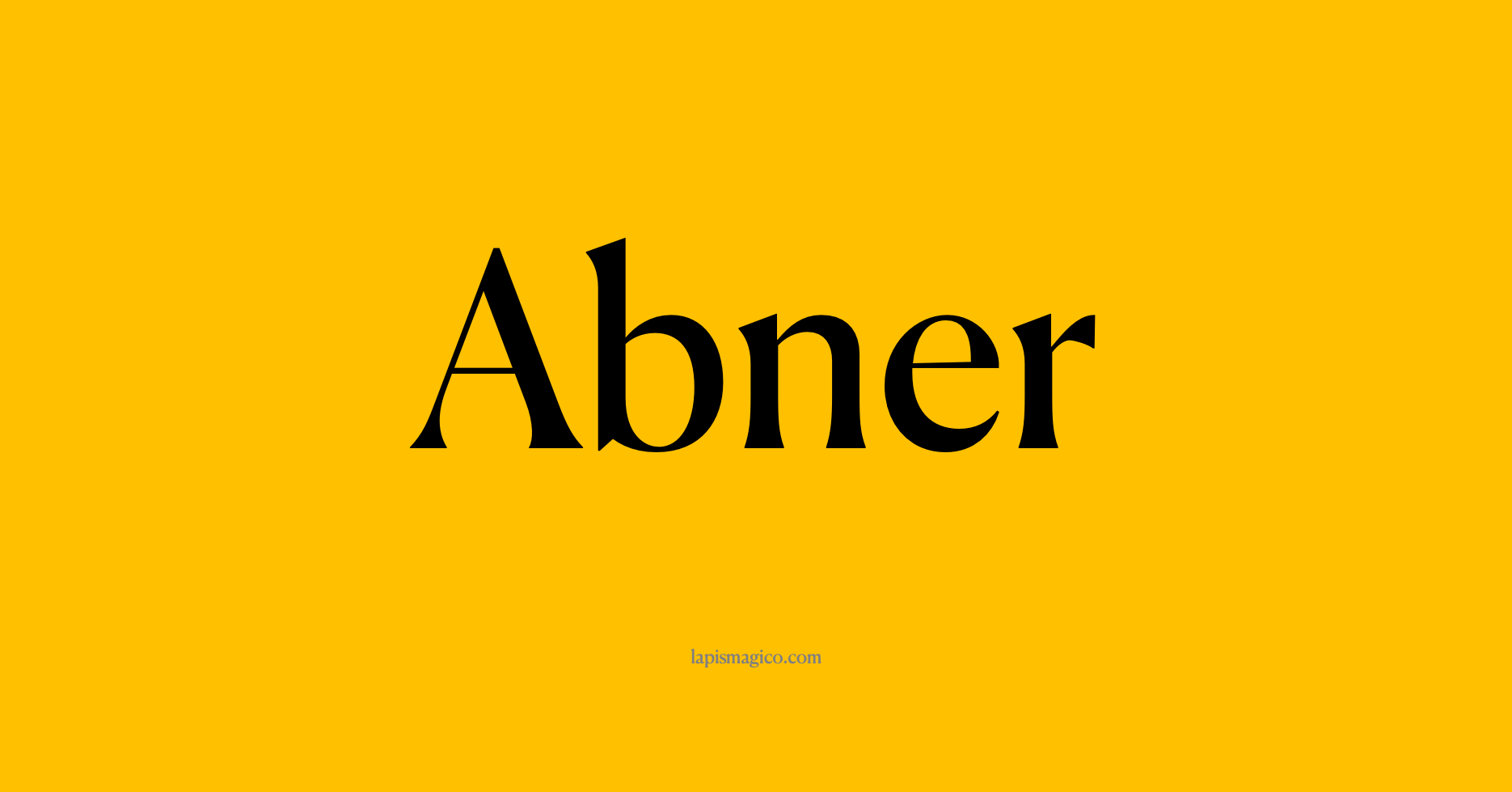 Nome Abner