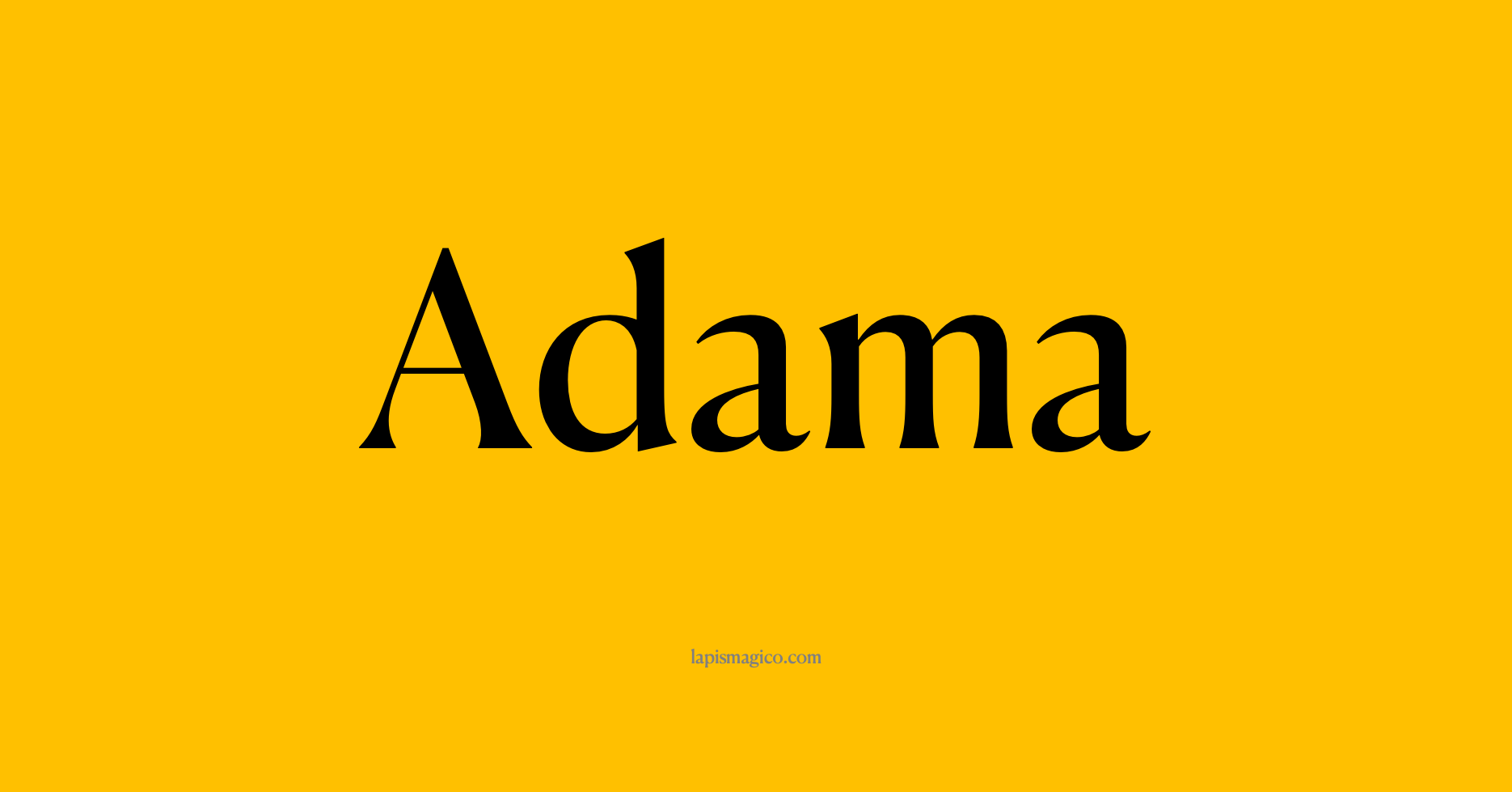 Nome Adama