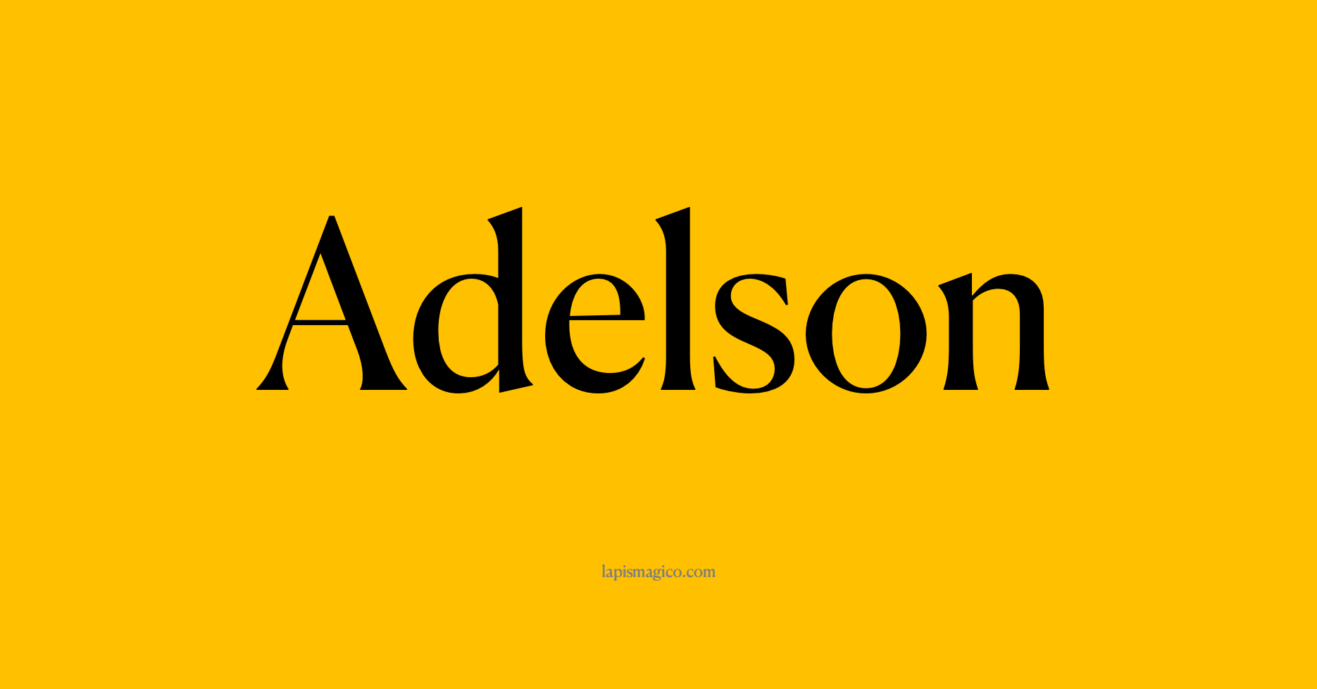 Nome Adelson
