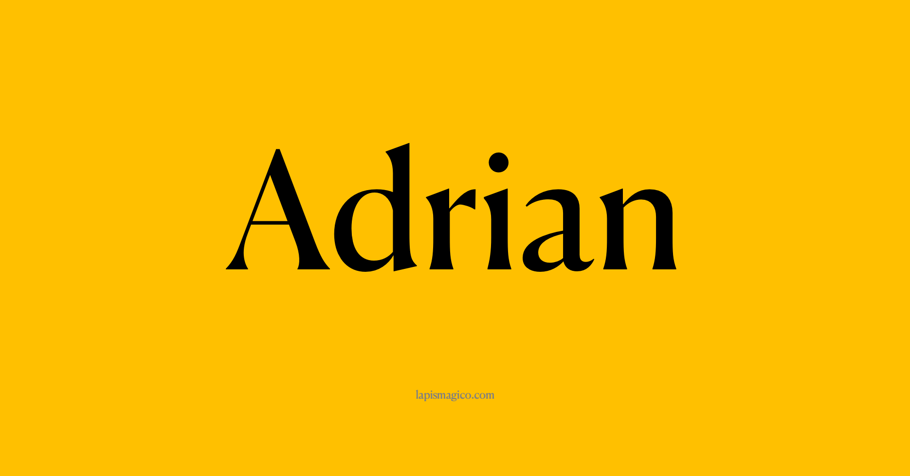 Nome Adrian