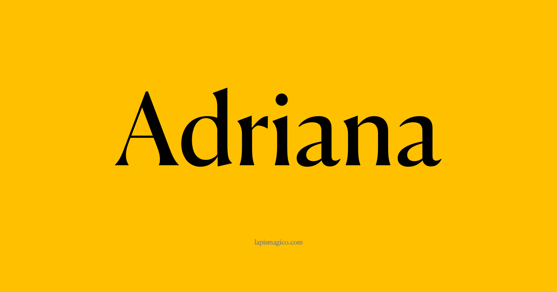 Nome Adriana