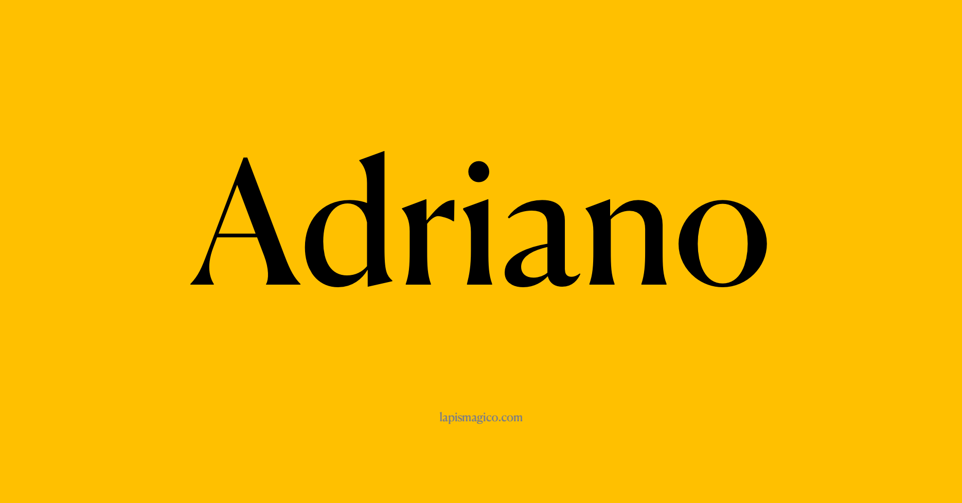 Nome Adriano