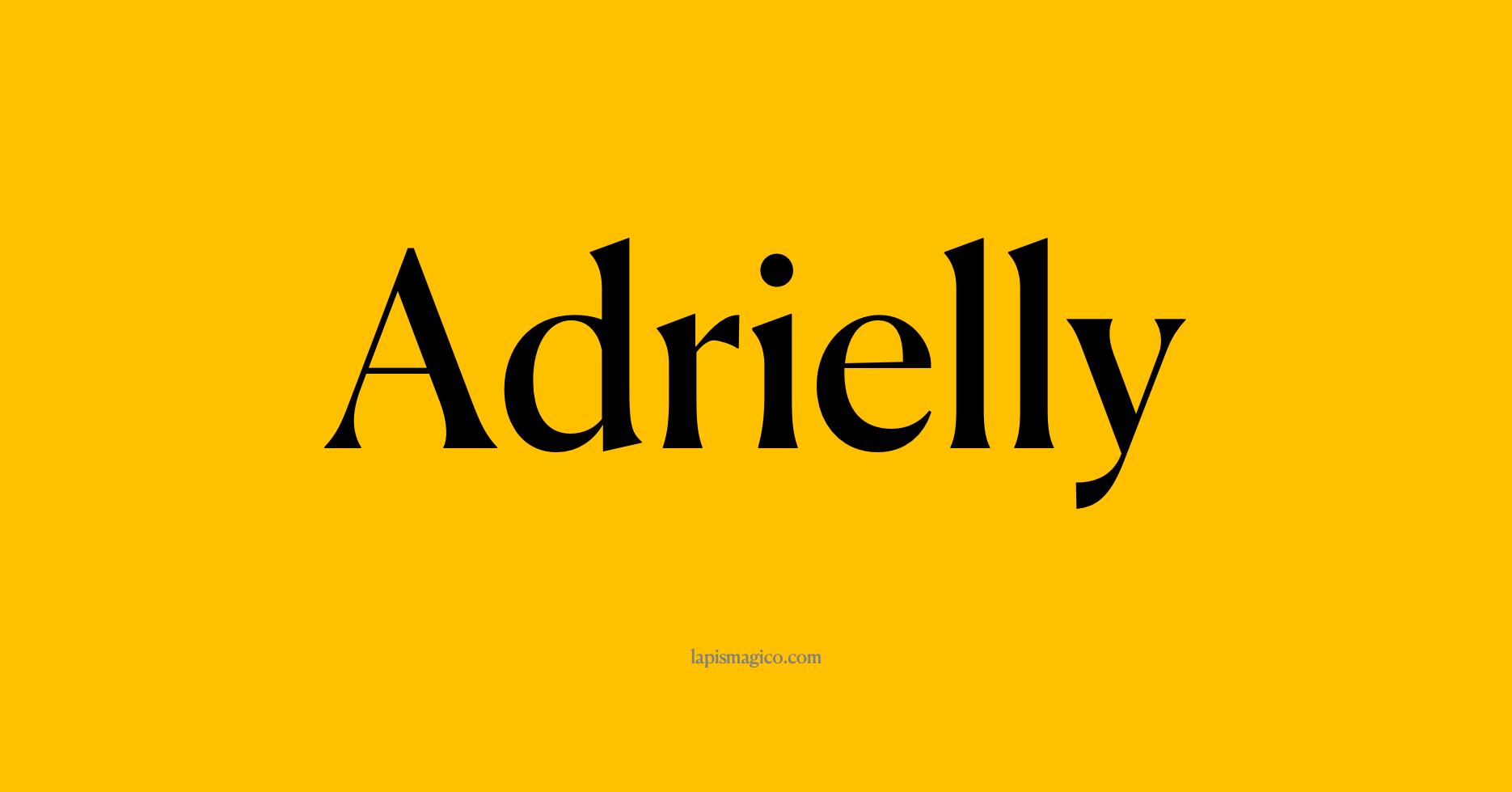 Nome Adrielly