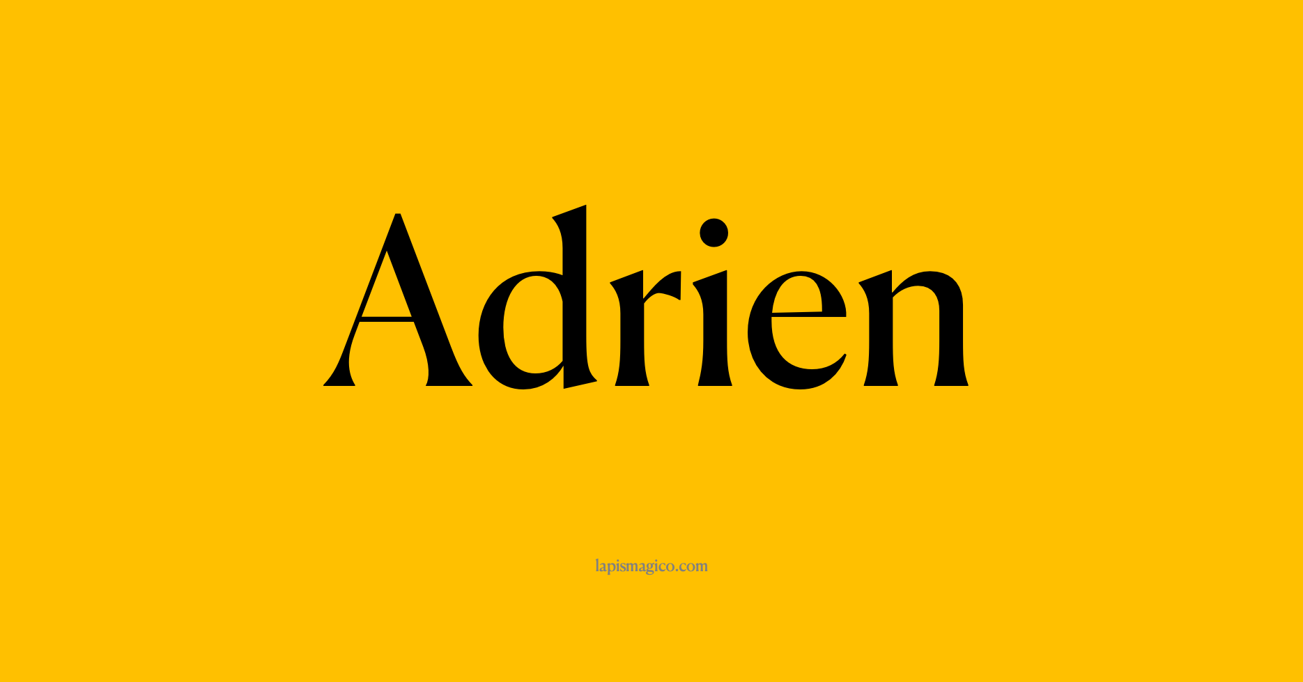 Nome Adrien