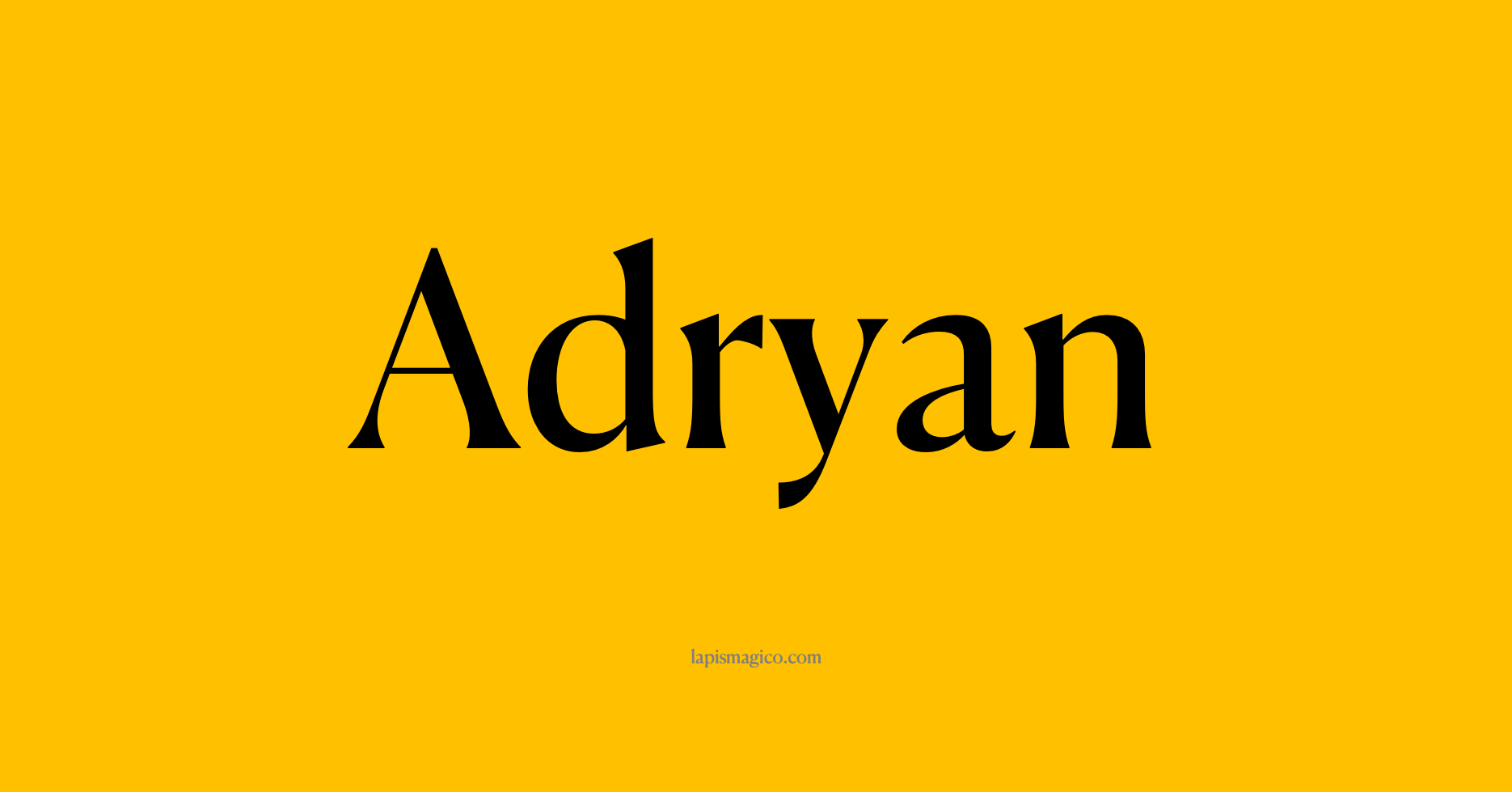 Nome Adryan