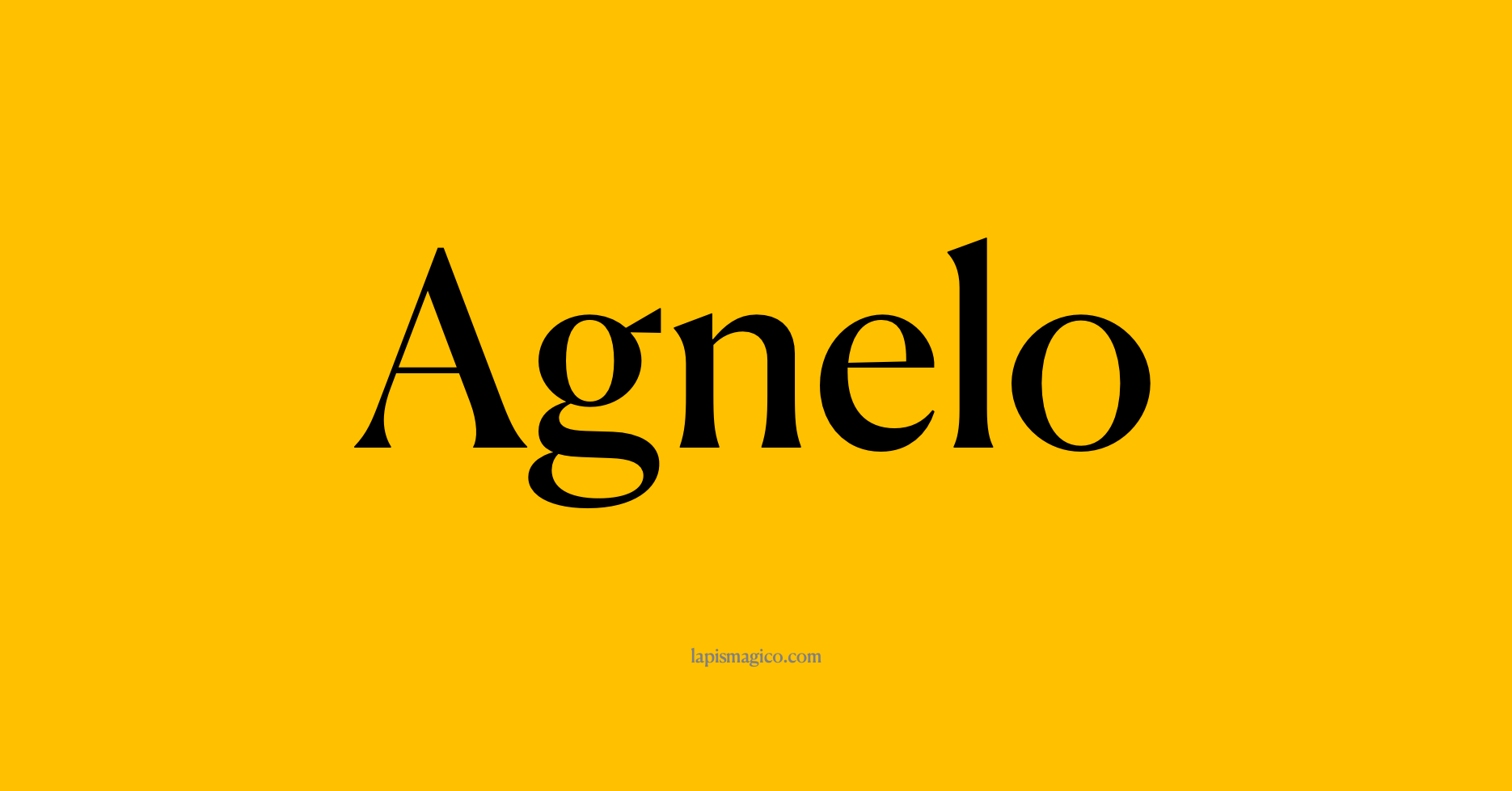 Nome Agnelo