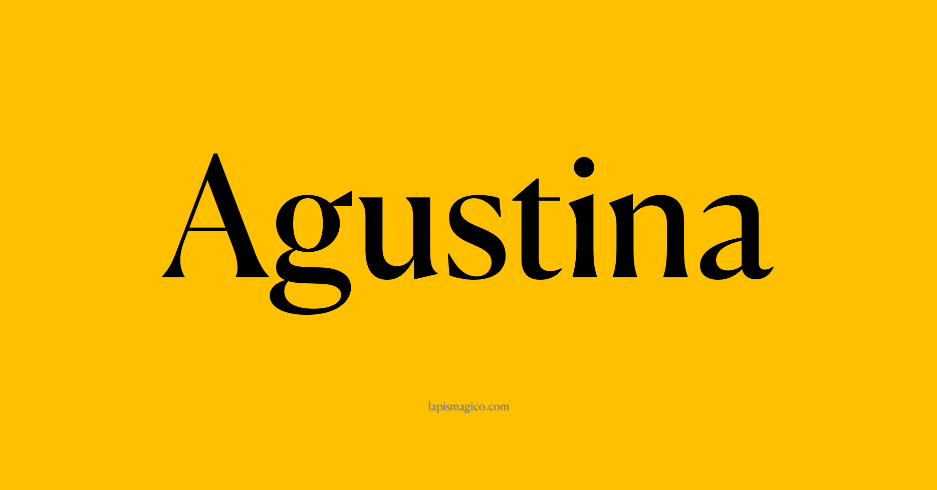 Nome Agustina