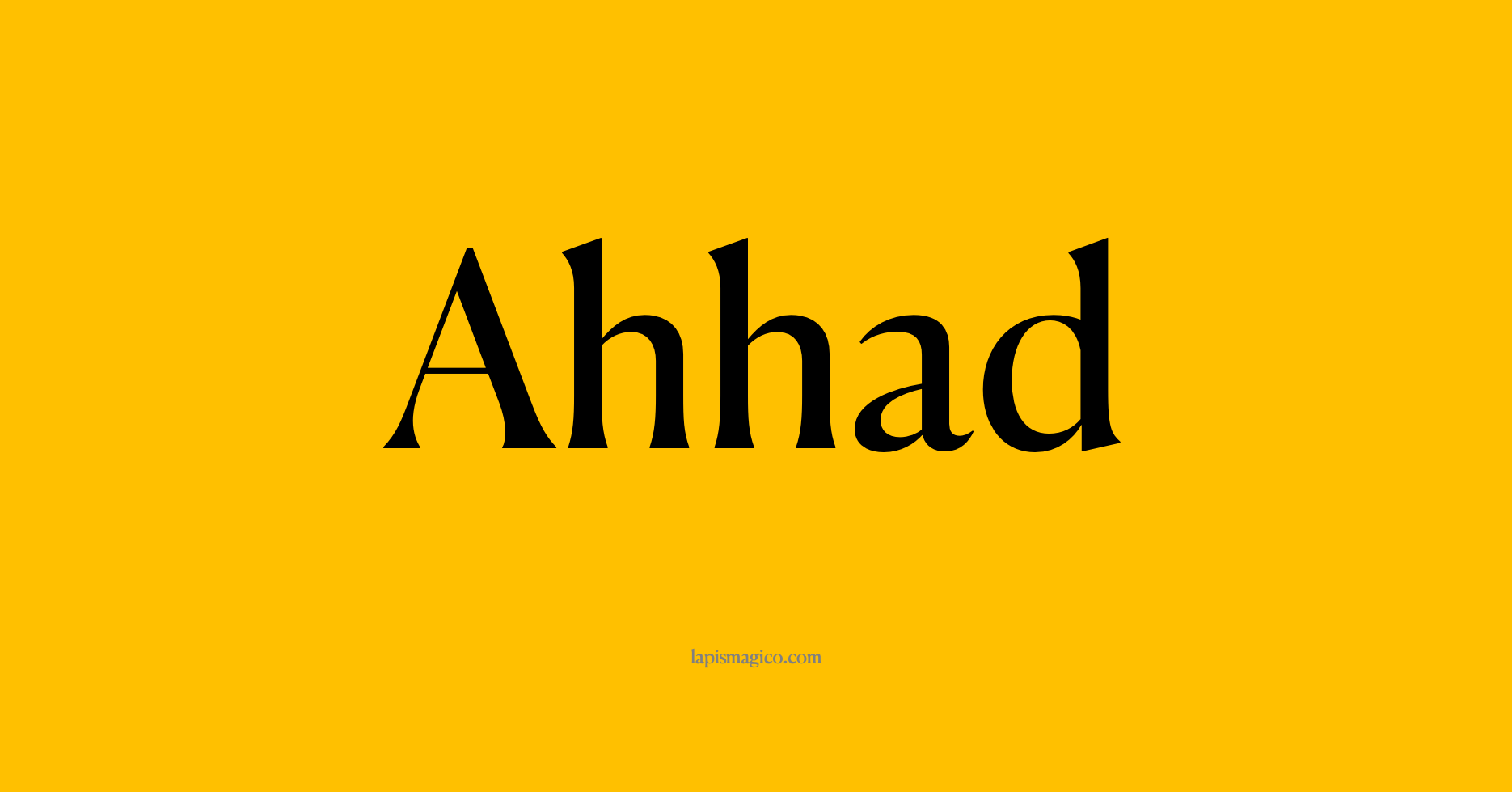 Nome Ahhad