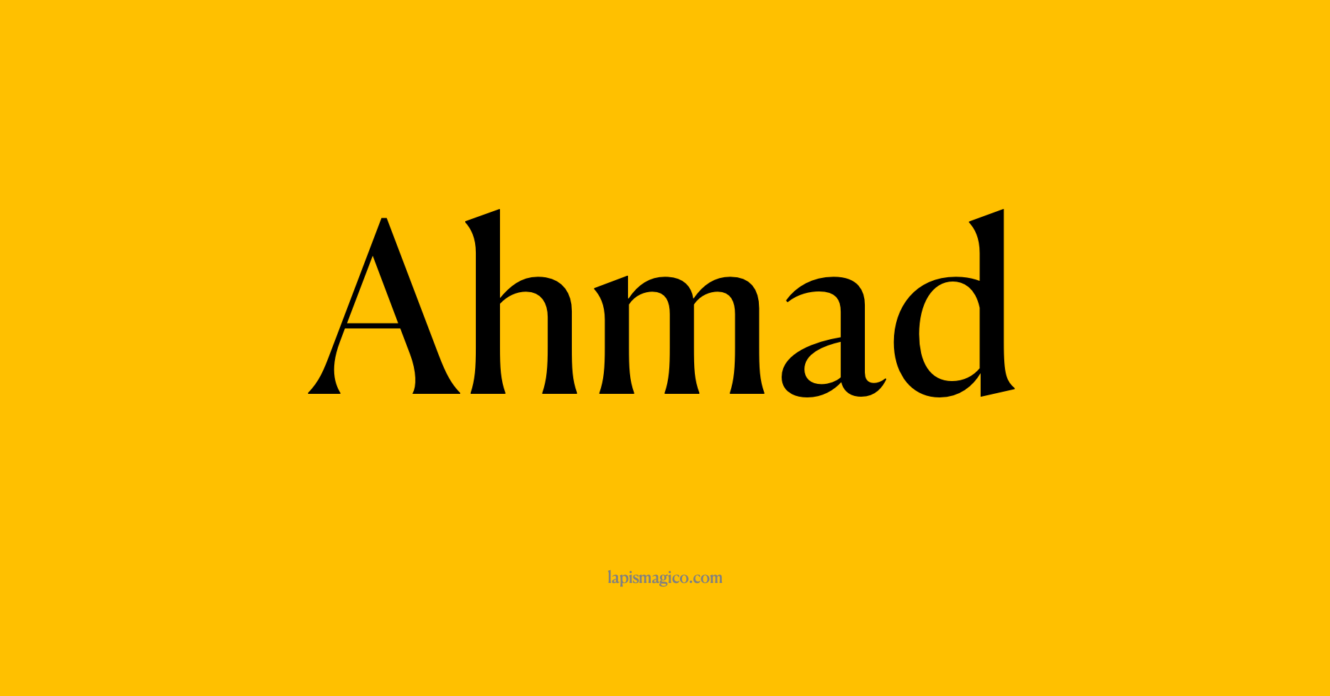 Nome Ahmad