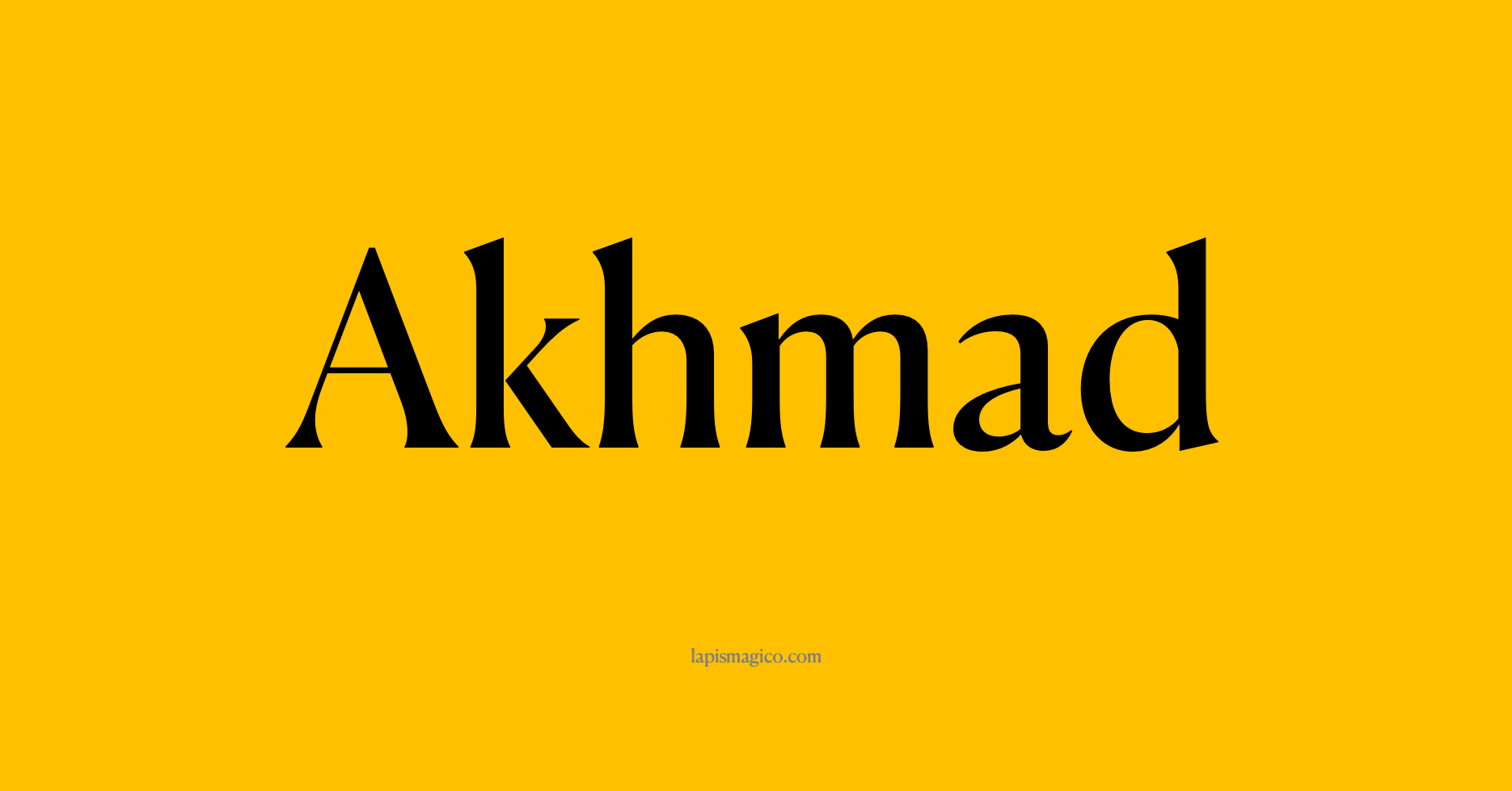 Nome Akhmad