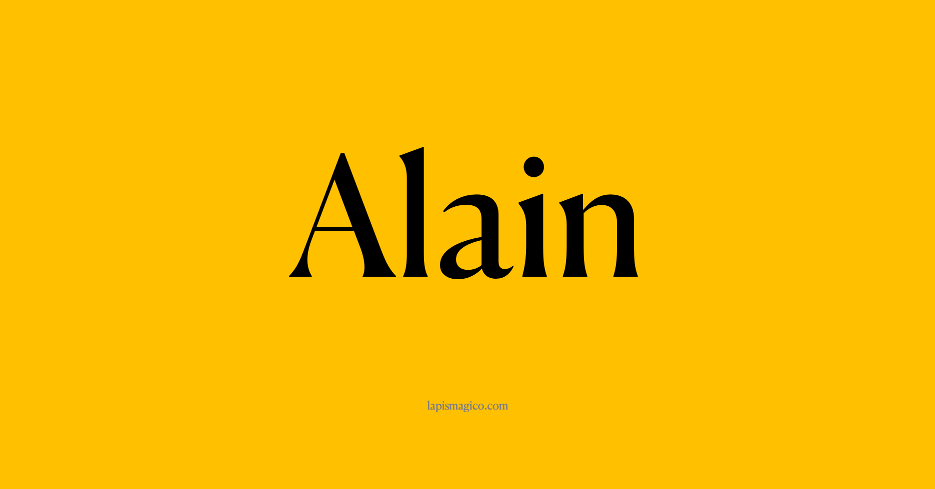 Nome Alain