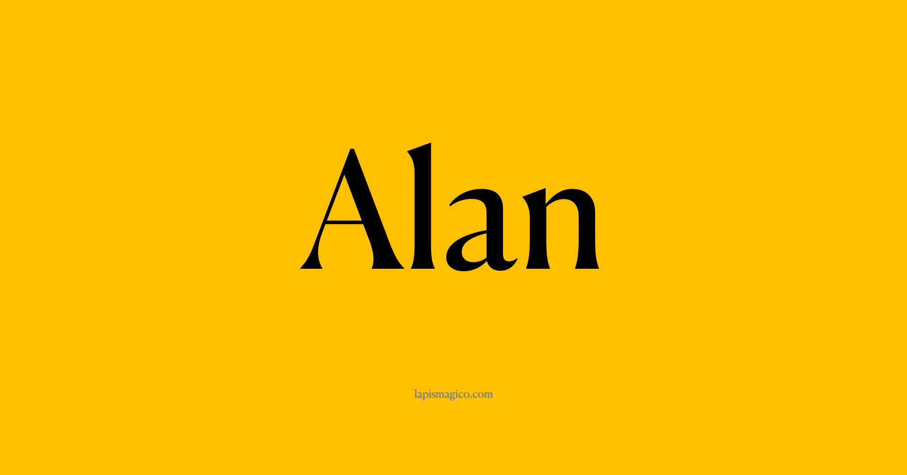 Nome Alan