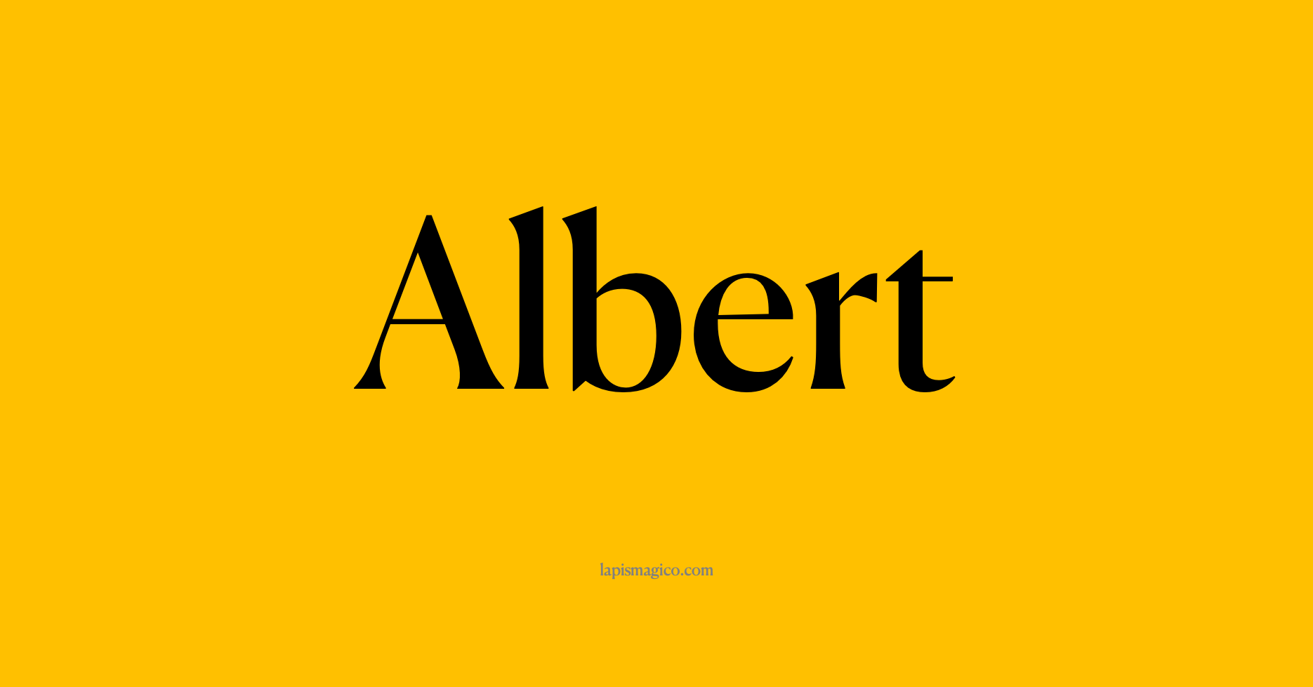 Nome Albert