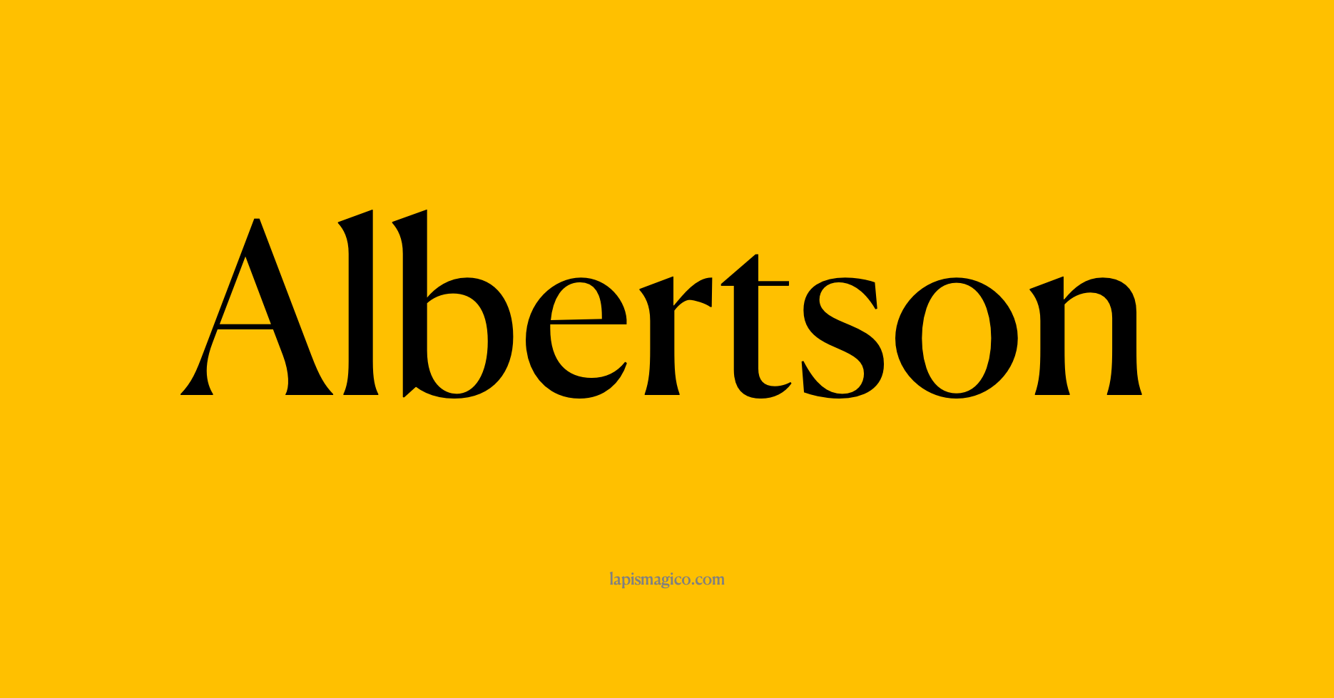 Nome Albertson