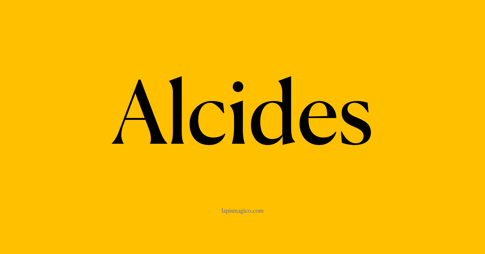 Nome Alcides