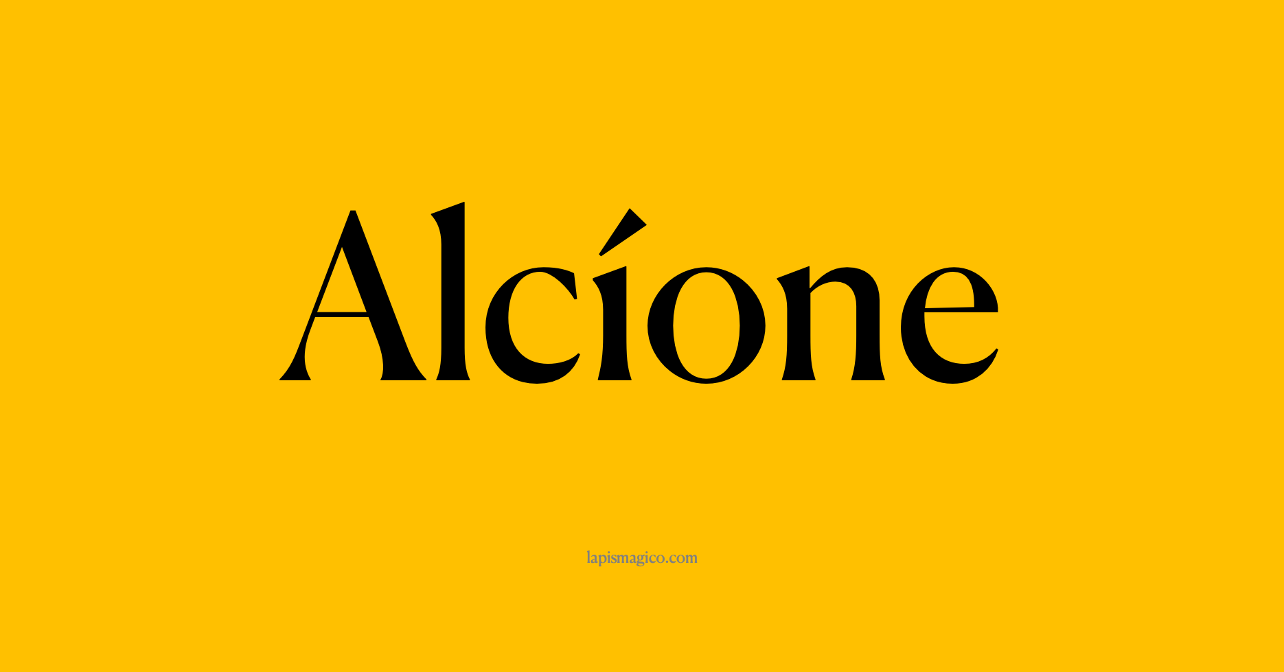 Nome Alcíone