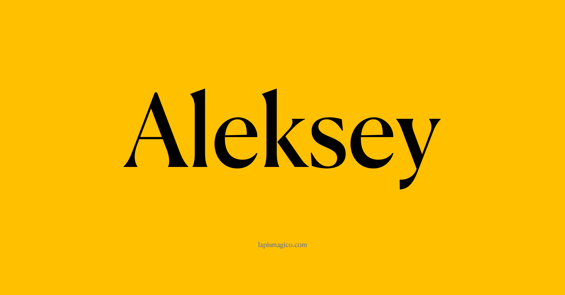 Nome Aleksey