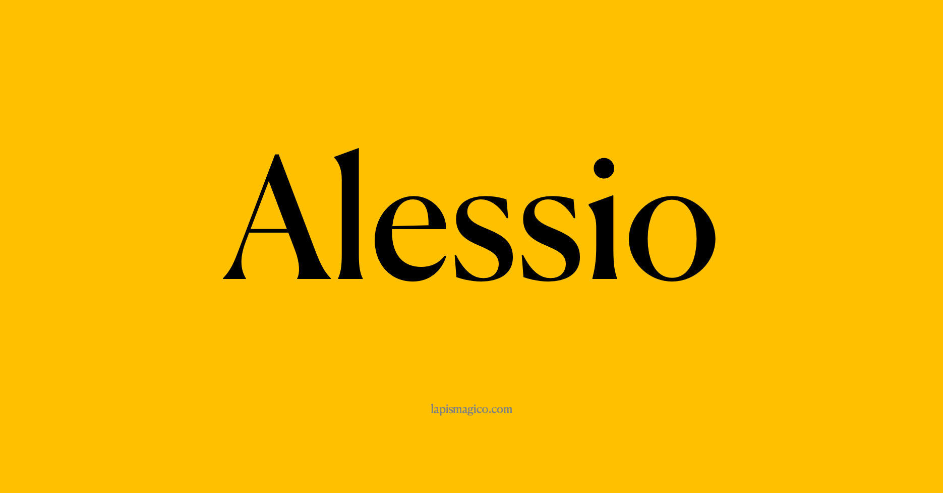 Nome Alessio
