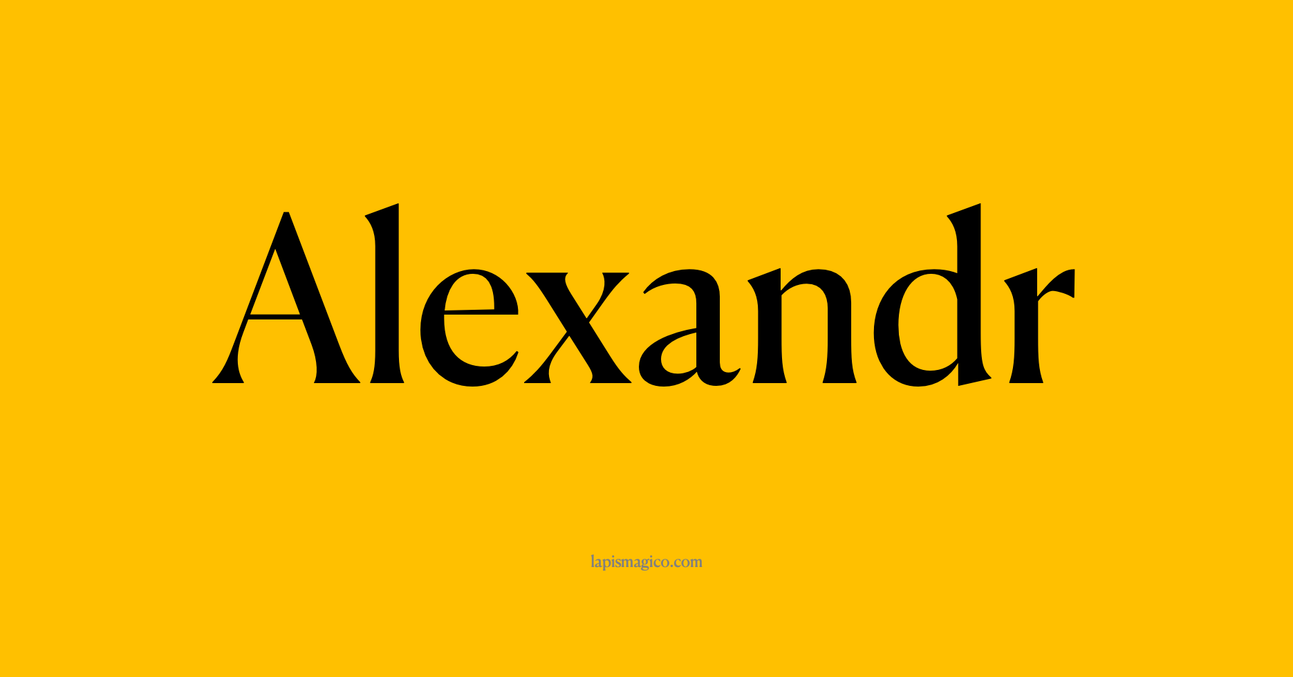 Nome Alexandr