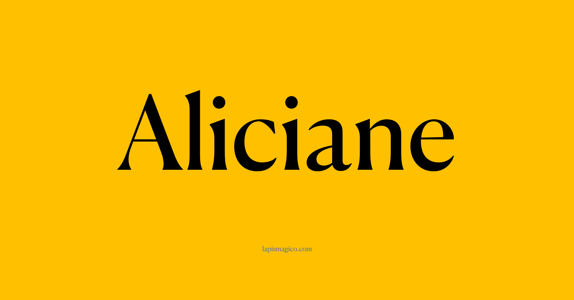 Nome Aliciane