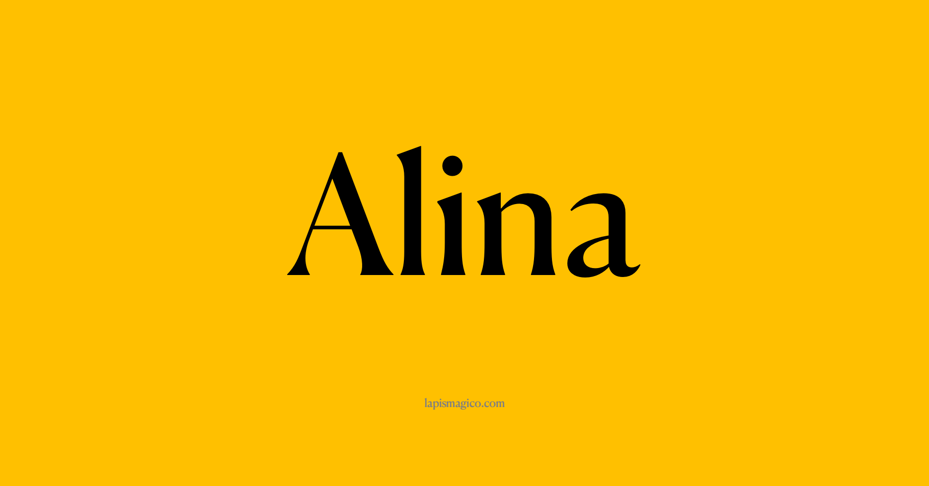 Nome Alina