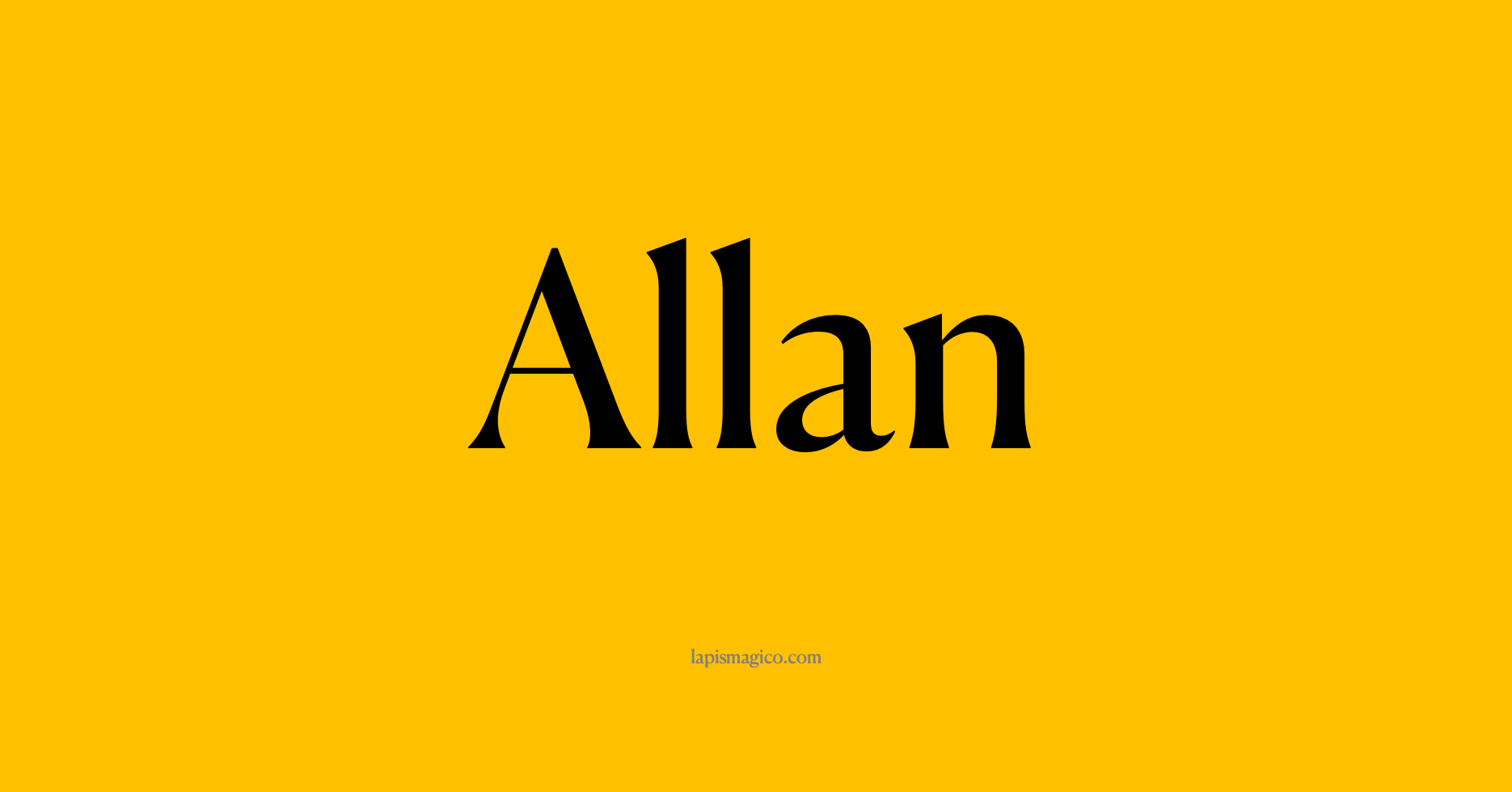 Nome Allan