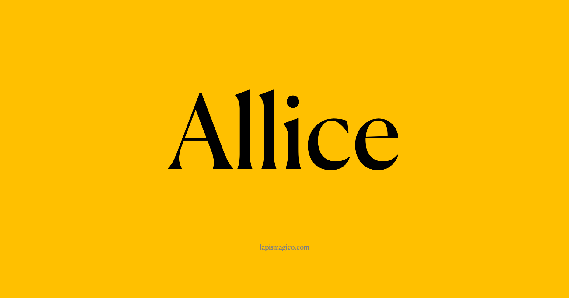 Nome Allice
