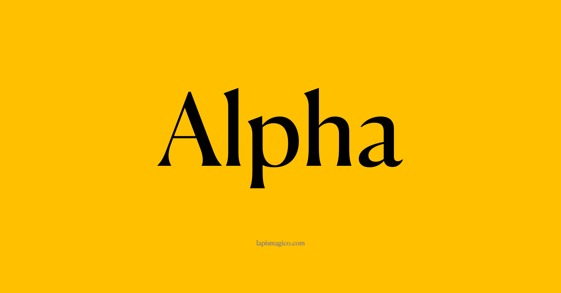 Nome Alpha