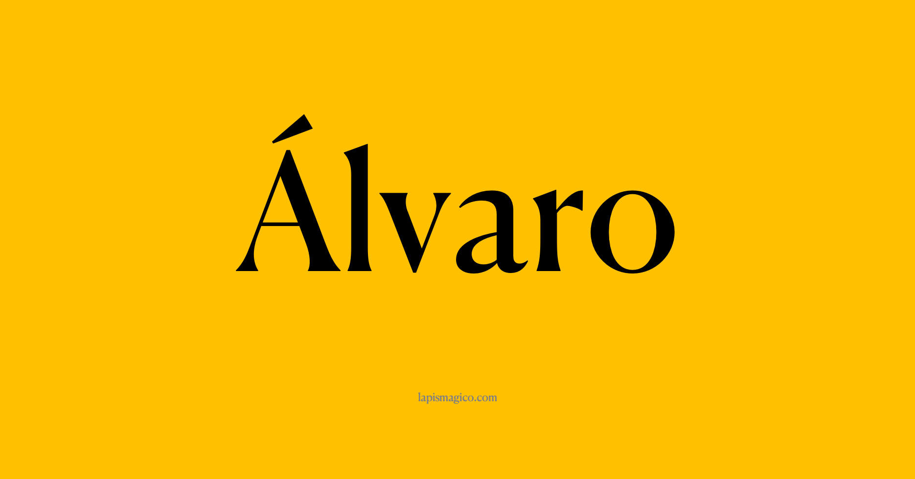 Nome Álvaro