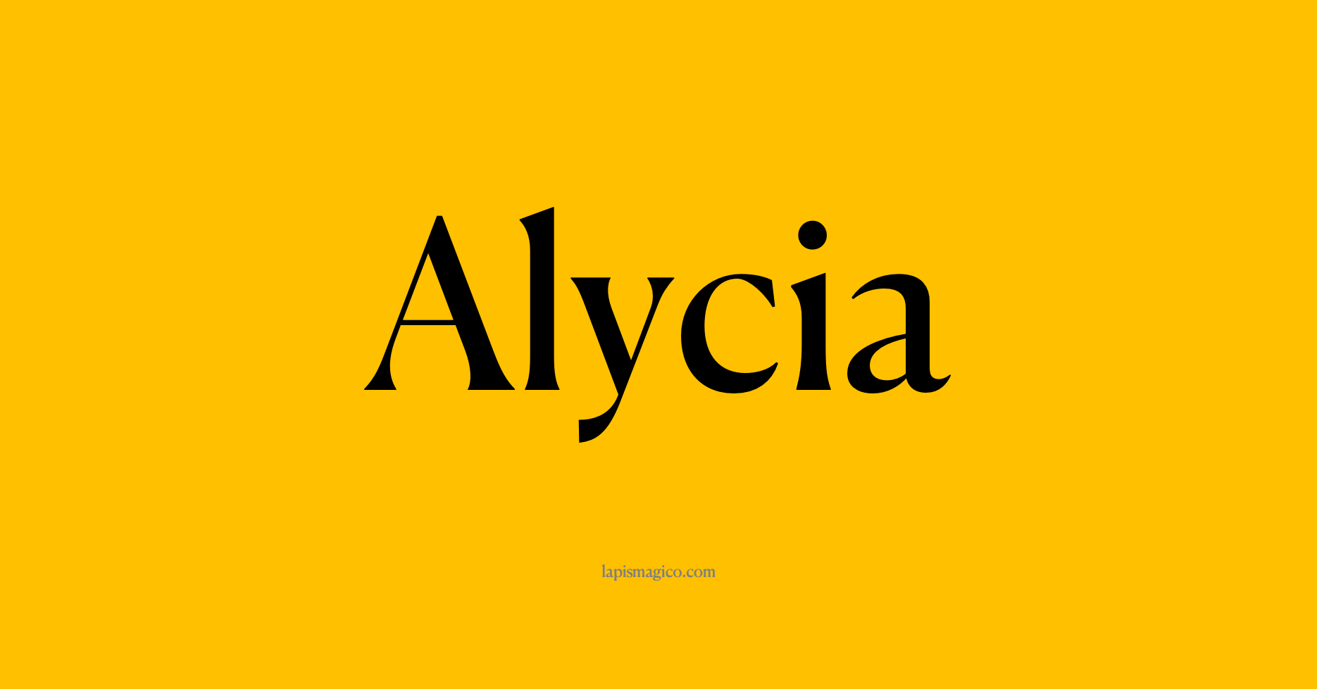 Nome Alycia