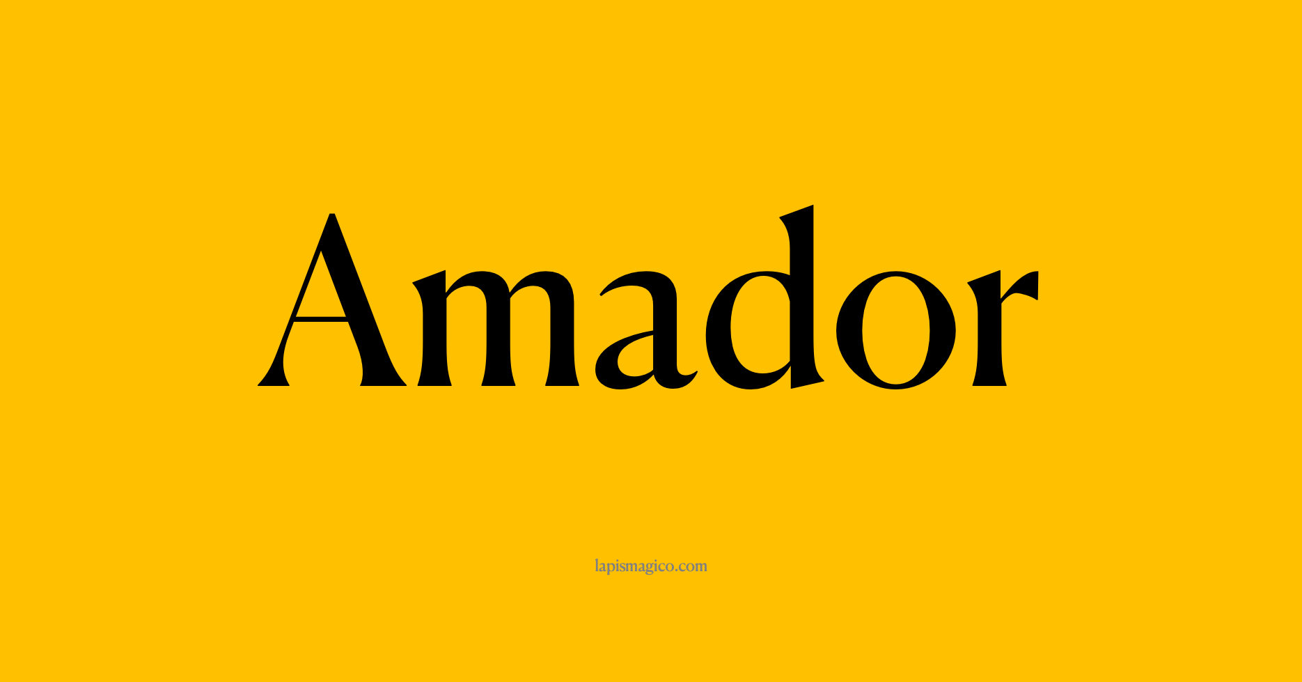 Nome Amador