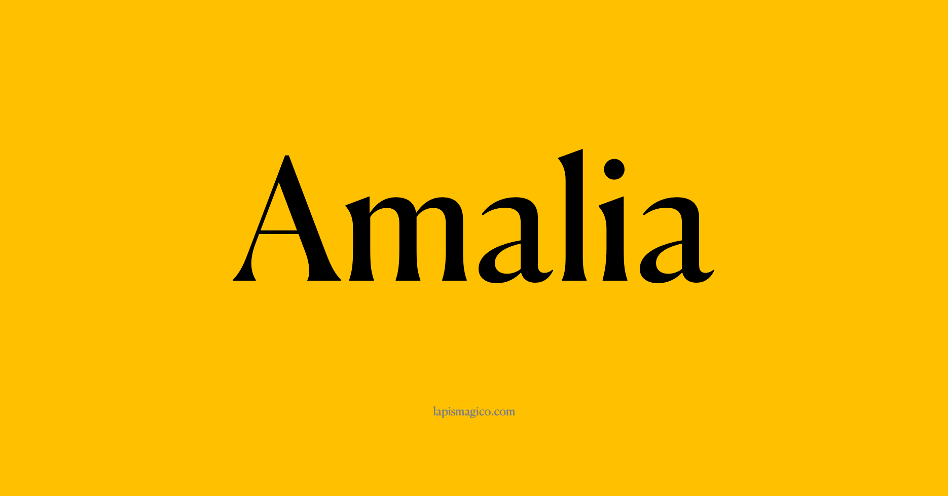Nome Amalia