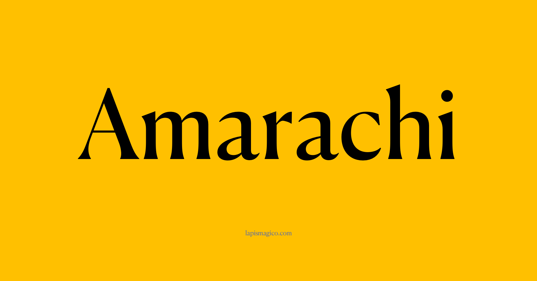 Nome Amarachi