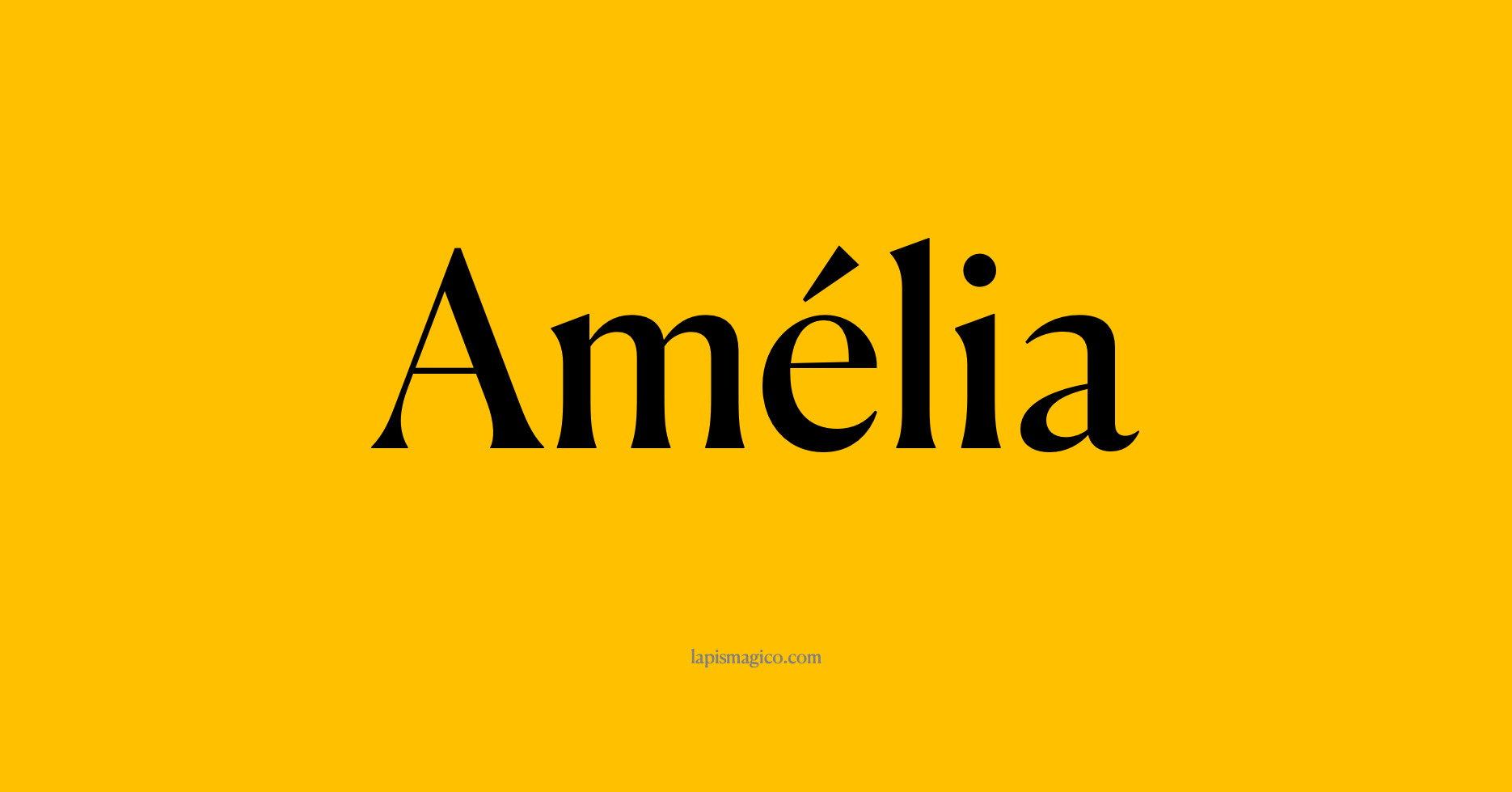 Nome Amélia