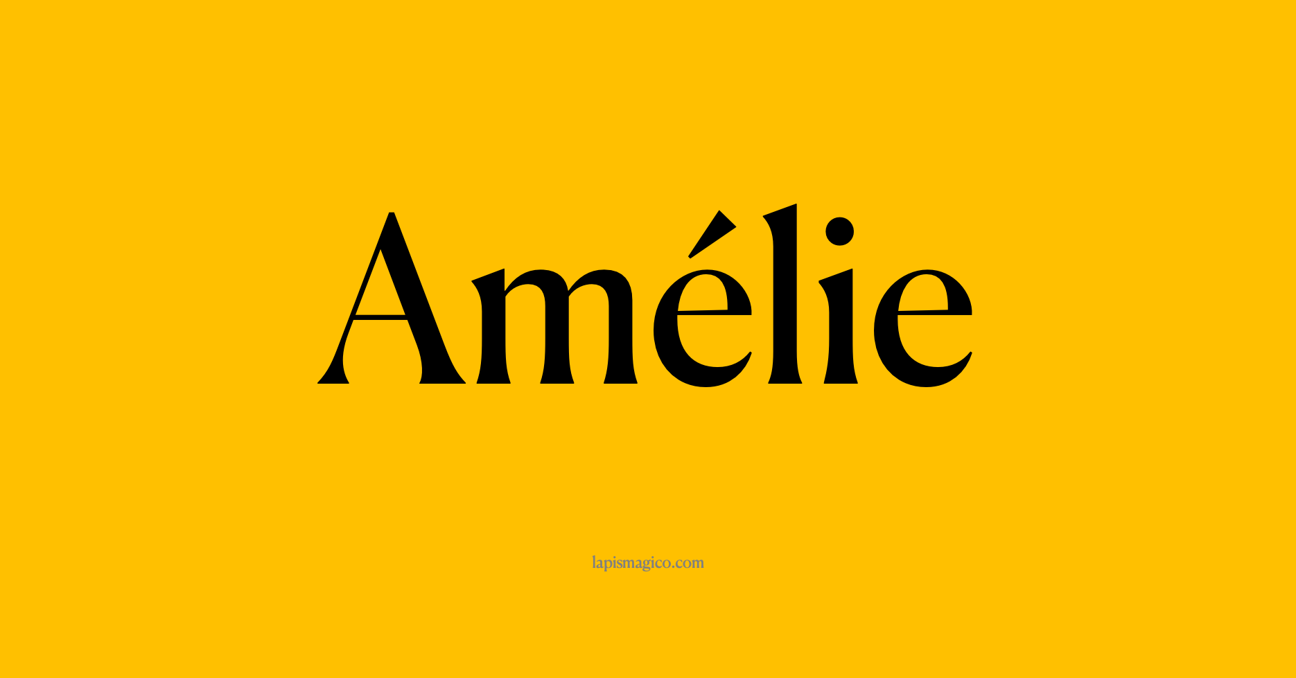 Nome Amélie