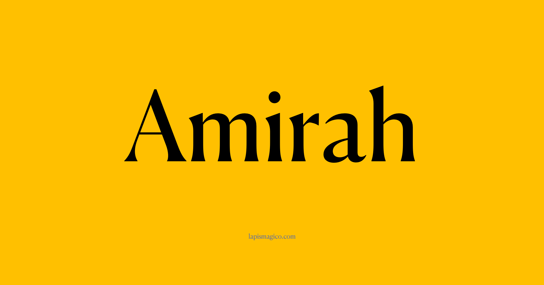 Nome Amirah