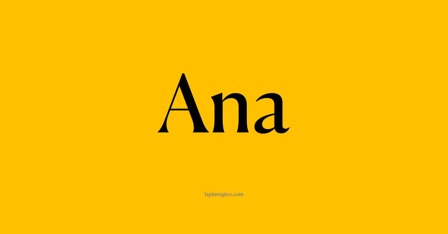 Nome Ana
