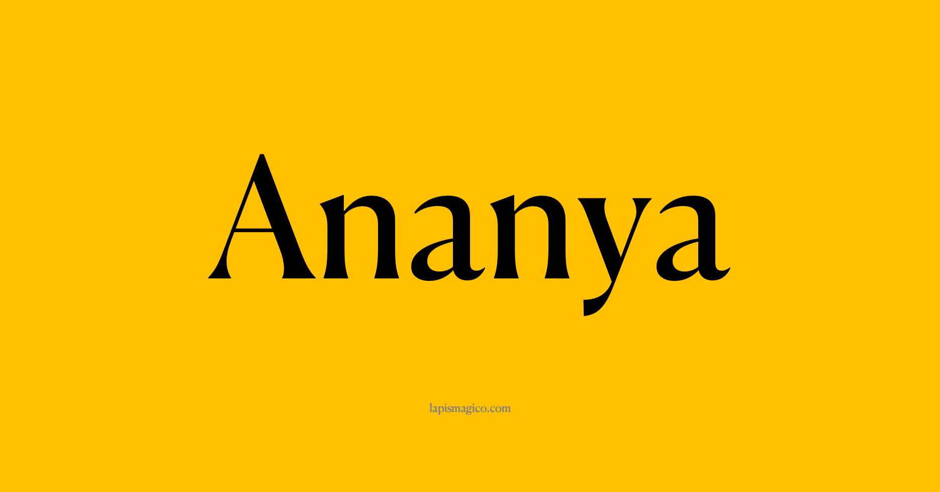 Nome Ananya