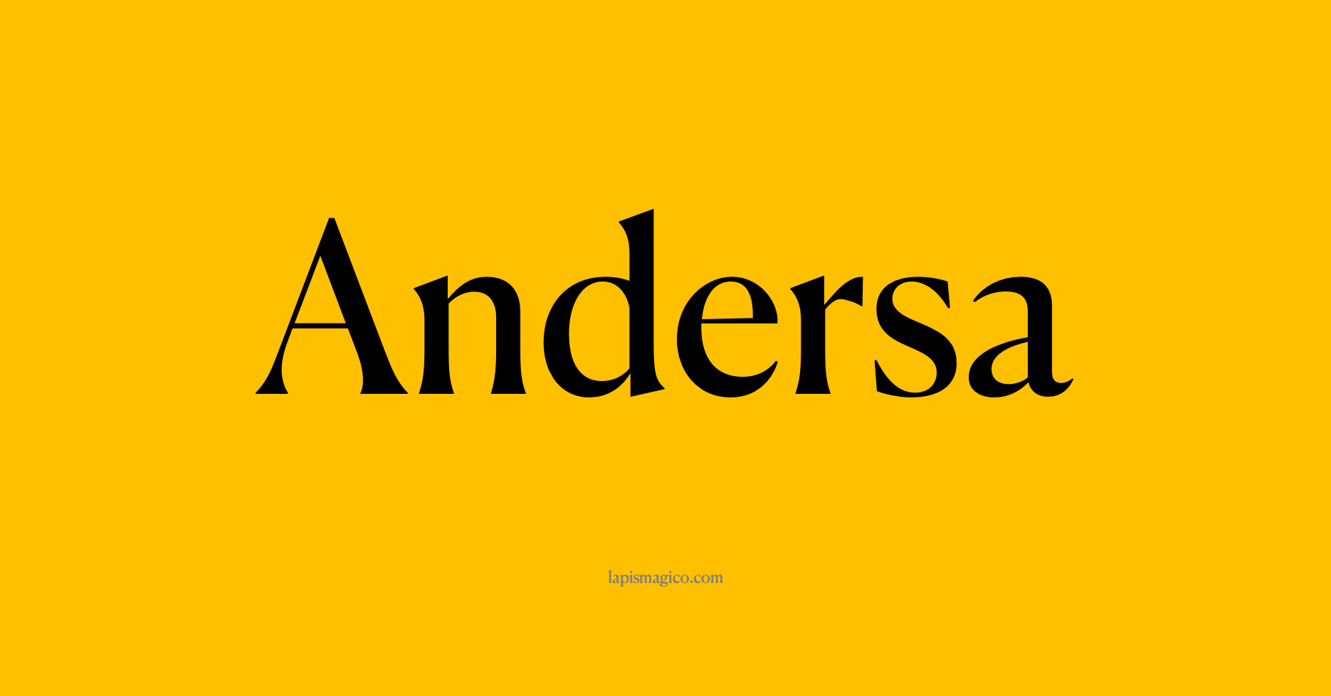 Nome Andersa