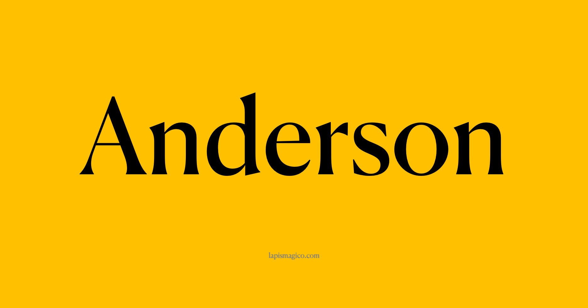 Nome Anderson