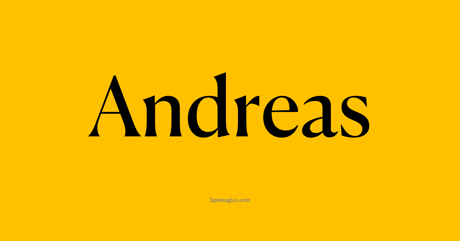 Nome Andreas